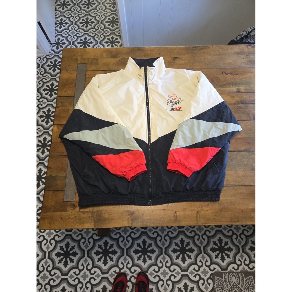 Vtg 90s Dale Earnhardt Sr NASCAR Jacket Competitors View 3XL Windbreaker 35x29